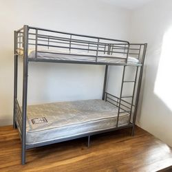 Bunk Beds- Twin & Twin - Metal Frame 