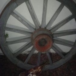 Old Carriage Wheel From The Late1800's