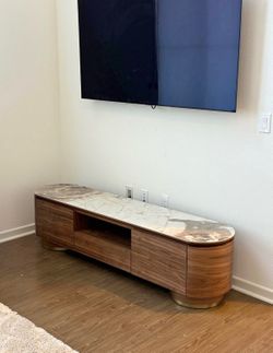 New modern dark oak tv console with ceramic top, free delivery ✅ modern oak tv stand, new tv console
