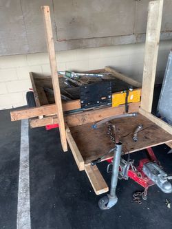 Homemade Wooden Utility Trailer