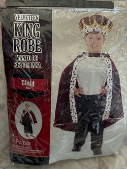 Child Velveteen King Robe Costume