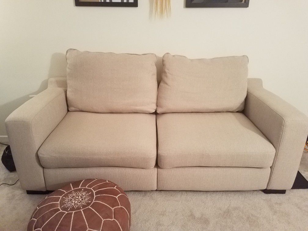 Beige couch/sofa
