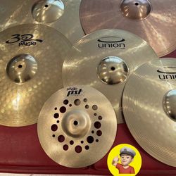 💥 Paiste (6) Piece Cymbal Set For Drum Set