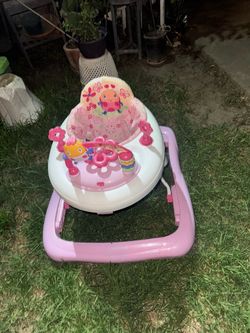 Pink baby walker