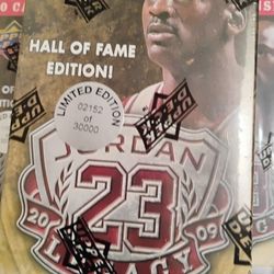 2009 MICHAEL JORDAN LEGACY UD HOF EDITION-LE & #'S 100 BOX SET NIB SEALED