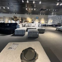 Light Grey 2PC Chaise Sectional Couch