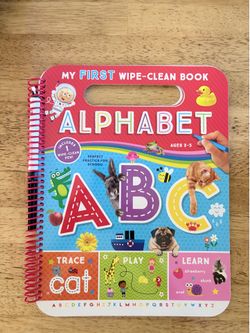 Brand New Kidsbooks My First Wipe-Clean Book: Alphabet ABC