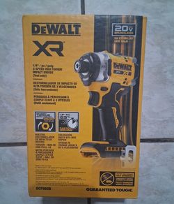 Dewalt 20v XR Brushless 1/4" high torque impact driver ( TOOL Only)