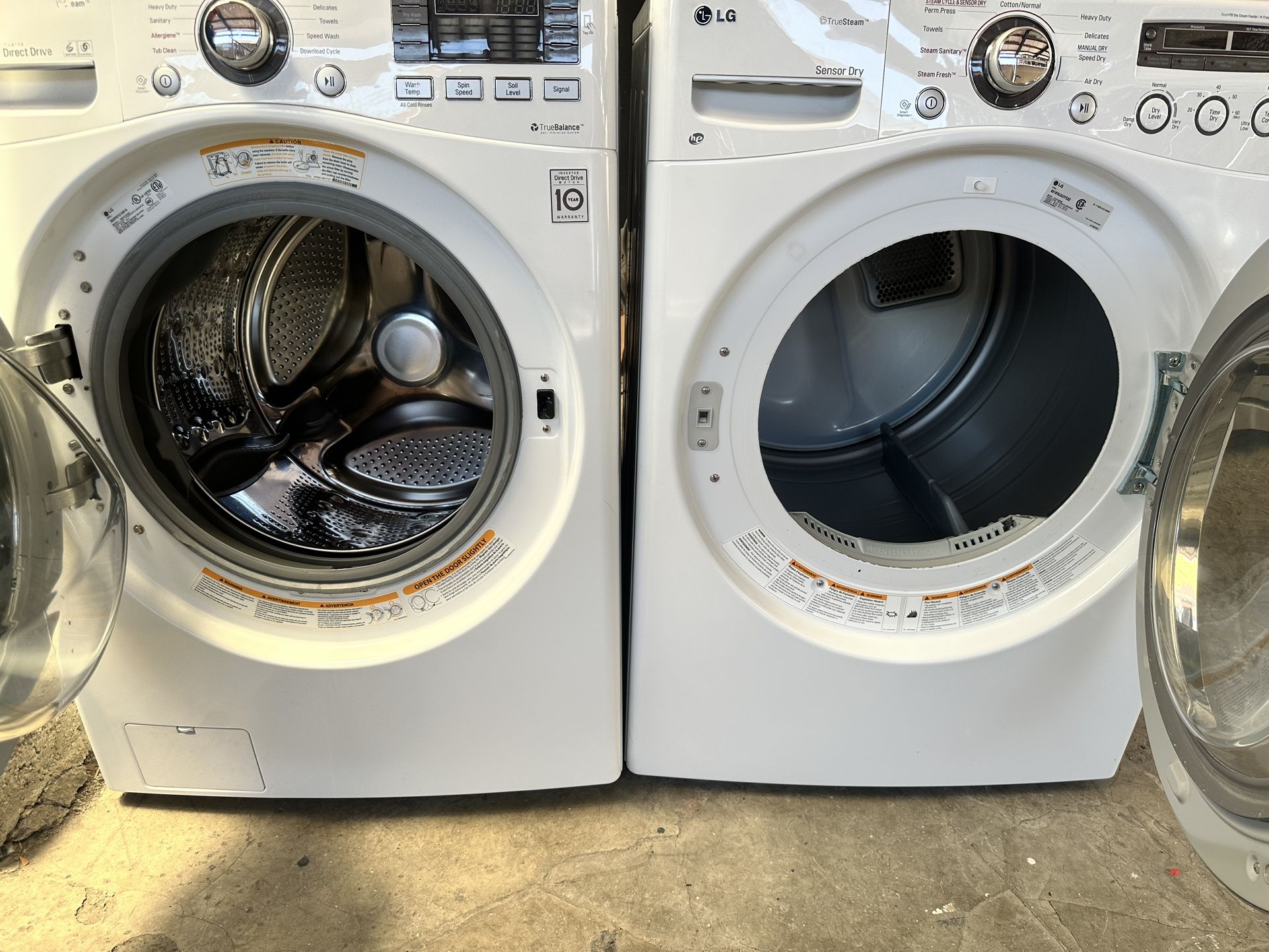 LG Steam Washer And Electric Dryer