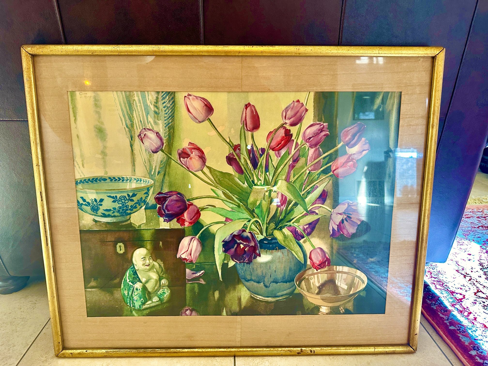 Rare Stunningly, Vibrant, 1950S Chinese Art