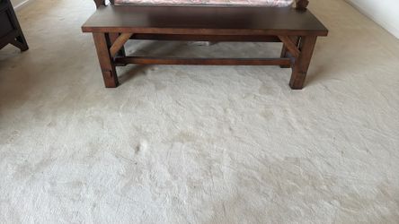 Brown bench