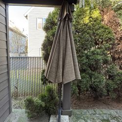 umbrella and marble stand 