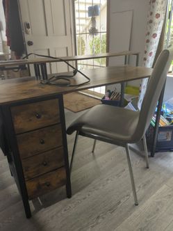 Desk and chair