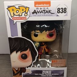 Box Lunch Exclusive Glow-In-The-Dark Zuko #838 Funko Pop Collectible Figure
