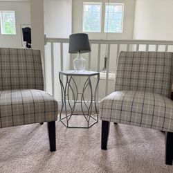 Gray And Black accent Chairs