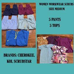 Women Workwear Scrubs Bundle Clothing (10 items) Size Medium