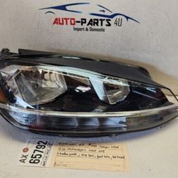 2018 - 2019 - 2020 VOLKSWAGEN GOLF GTI RIGHT HALOGEN LED HEADLIGHT OEM AX65792