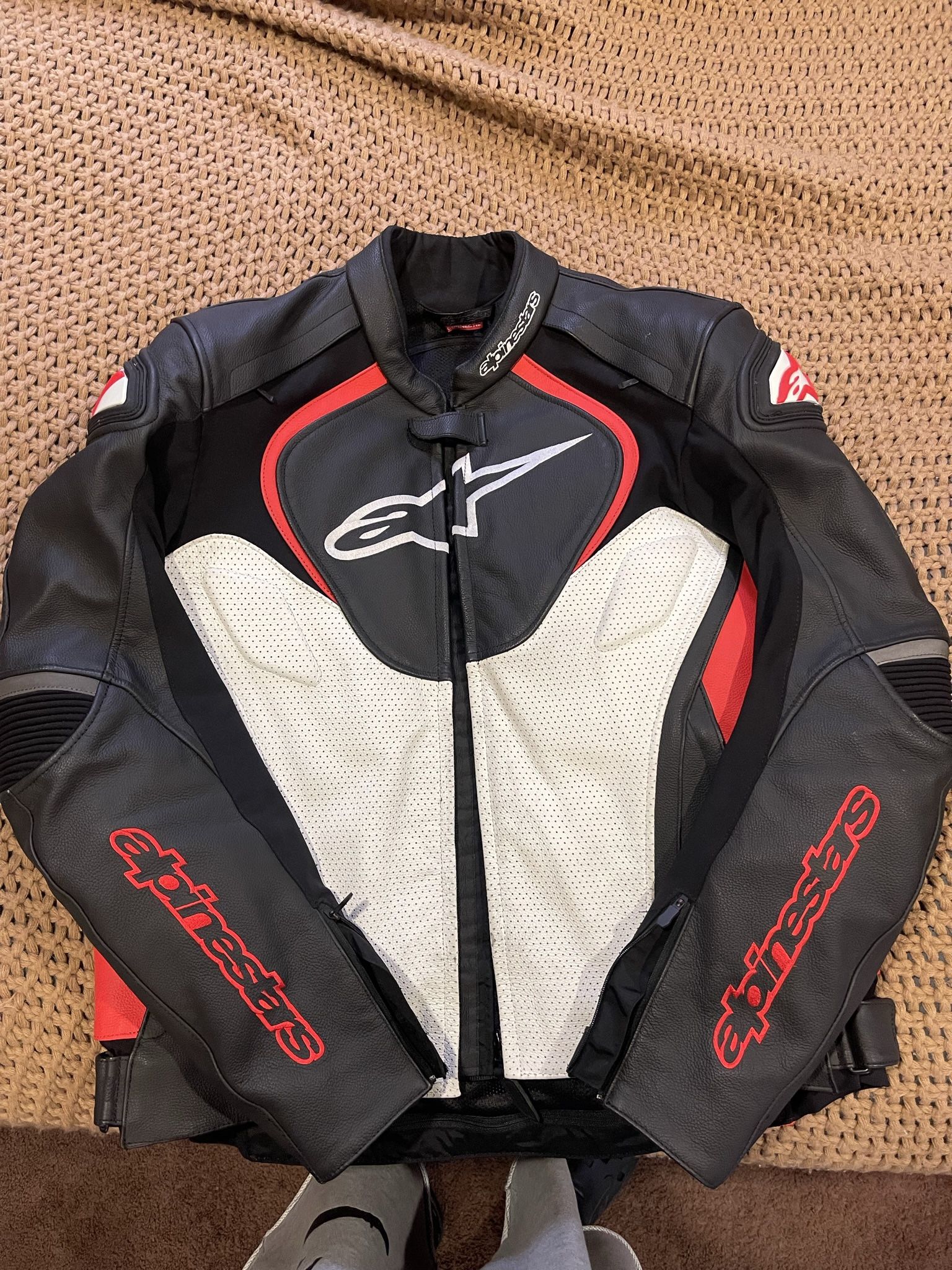 alpinestars jaws leather jacket