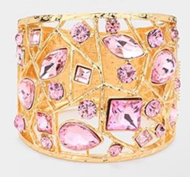 WOMENS PINK n GOLD BRACELET