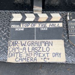 Movie Set Scene Sign