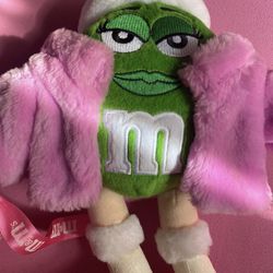 Green M&m With Fur Coat 
