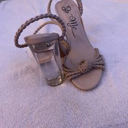 Nude Wedge Heels 