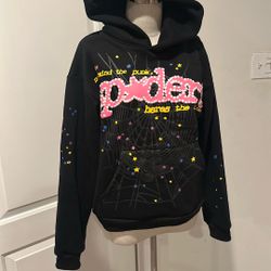 Spider Hoodies Kids Black 