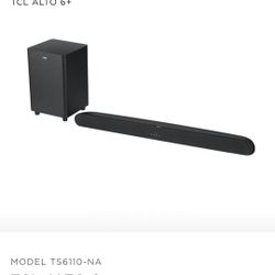 TCL Bluetooth Soundbar With Subwoofer 