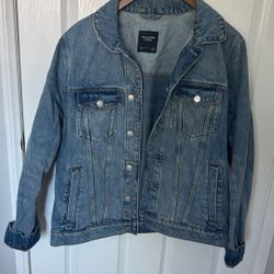 Men’s Blue Denim Abercrombie & Fitch XL jacket