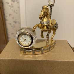 Elgin carousel Horse clock. Works