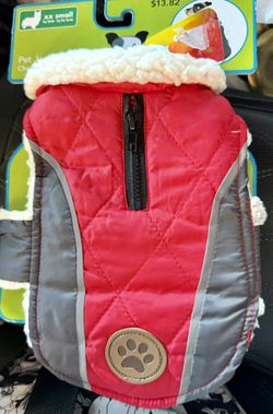 Fetchwear Pet Jacket -Red   XX Small   NEW