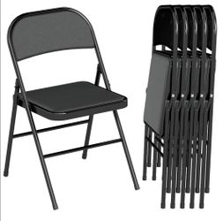 Metal Folding Chairs (set of 6)