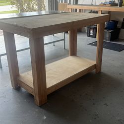 Free wood garage bench.