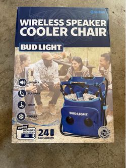 Wireless speaker, cooler, and chair Wireless speaker, cooler, and chair