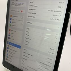 iPad 9th gen WiFi + cellular 64GB 10.2” 