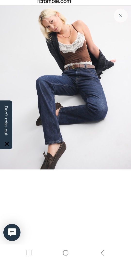 Abercrombie & Fitch Mid-Rise 90s Straight 31 Regular 