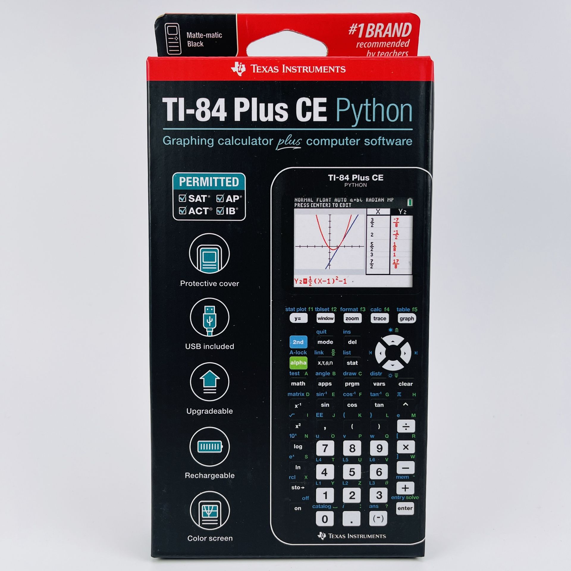 Texas Instruments TI-84 Plus CE Python Graphing Calculator Matte-matic Black New