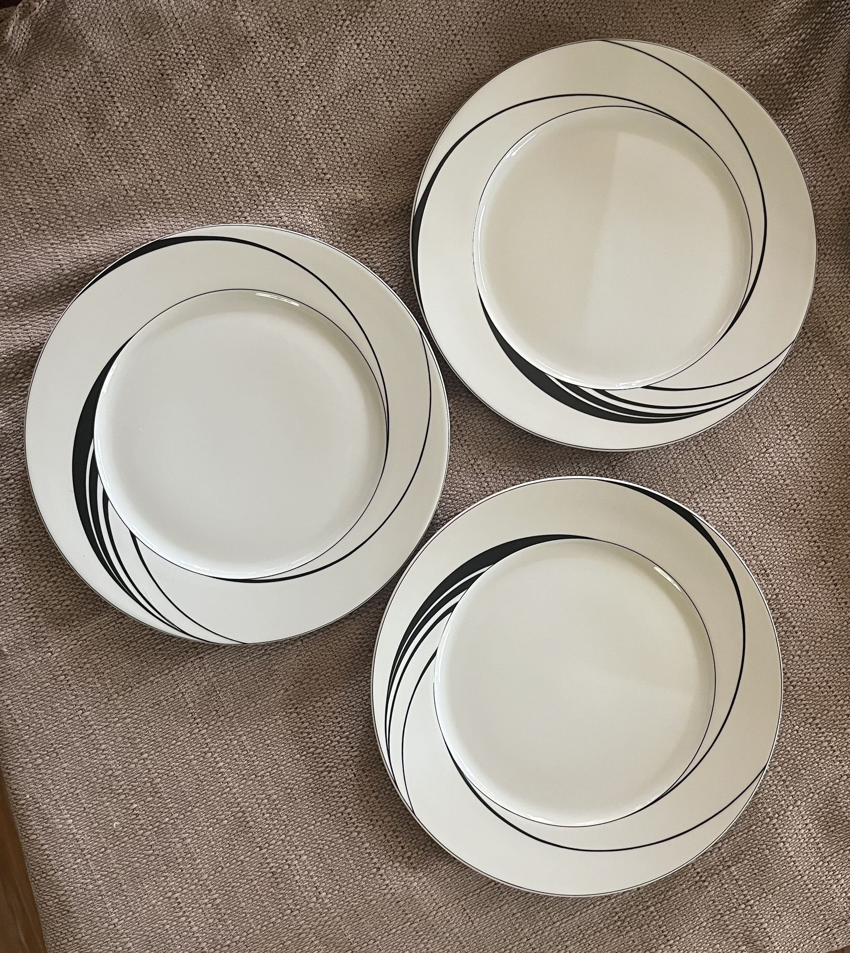 12 Piece Set Of Block China WHITE PEARL