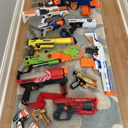 Collection Of Nerf Guns
