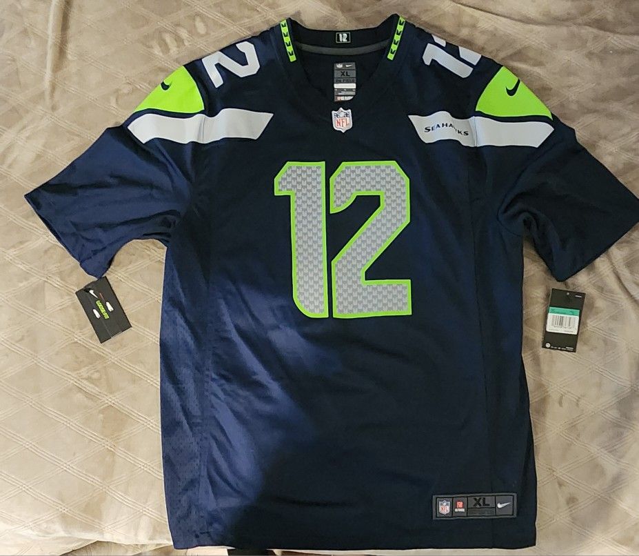 "New" Men's Nike 12s Seattle Seahawks Jersey