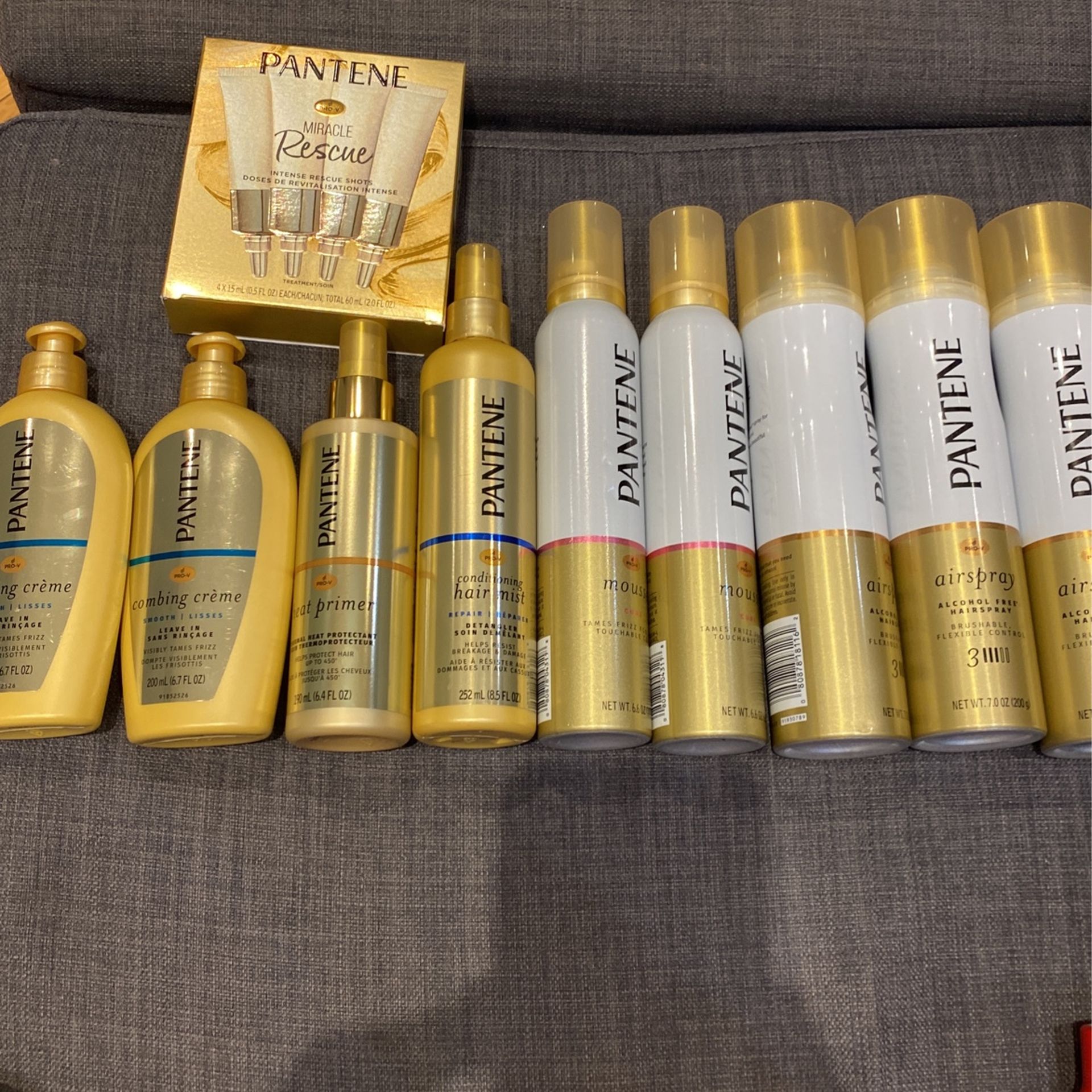 Pantene Hair Spray, Mousse, Intense Rescue Shots Lot Of 11 For $40