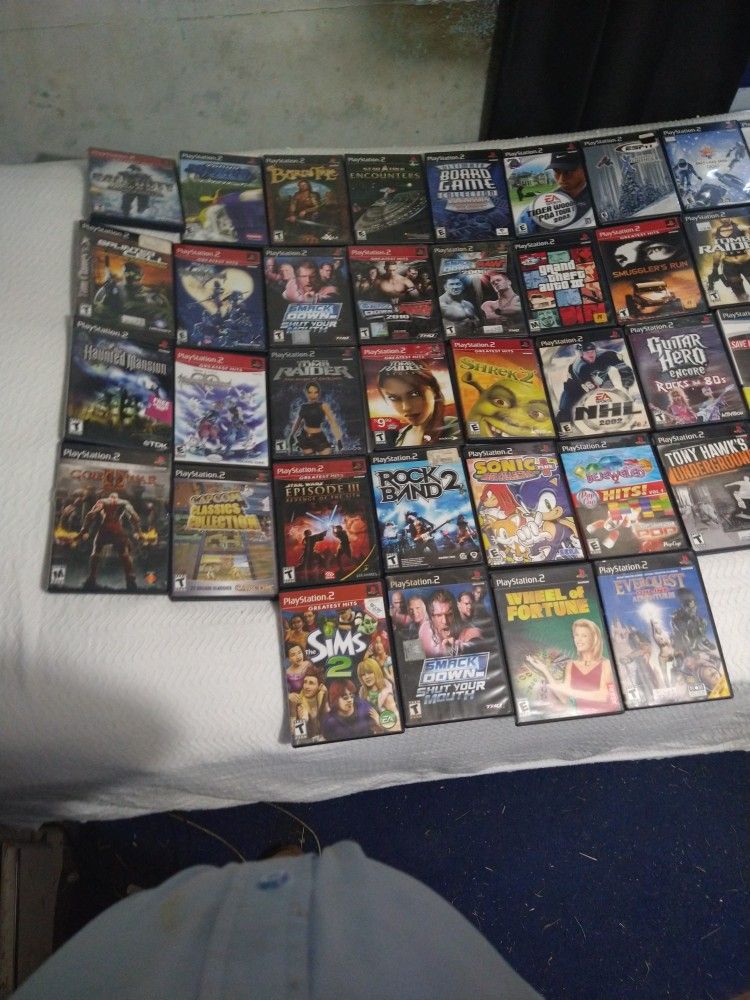 PS2 Games and Consoles 1 PS2 and 1 PS1