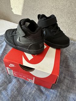 Nike Court Borough Black Toddler 5c