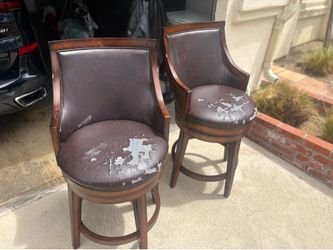 Barstools solid wood swivel