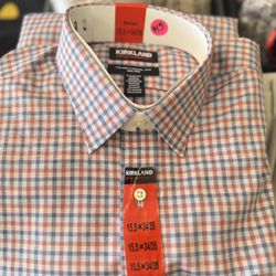 Men Kirkland Button Up Shirt Size 