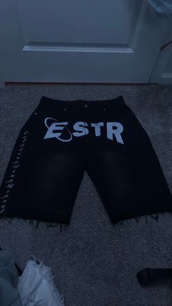 ESTR Black Denim Jean Shorts