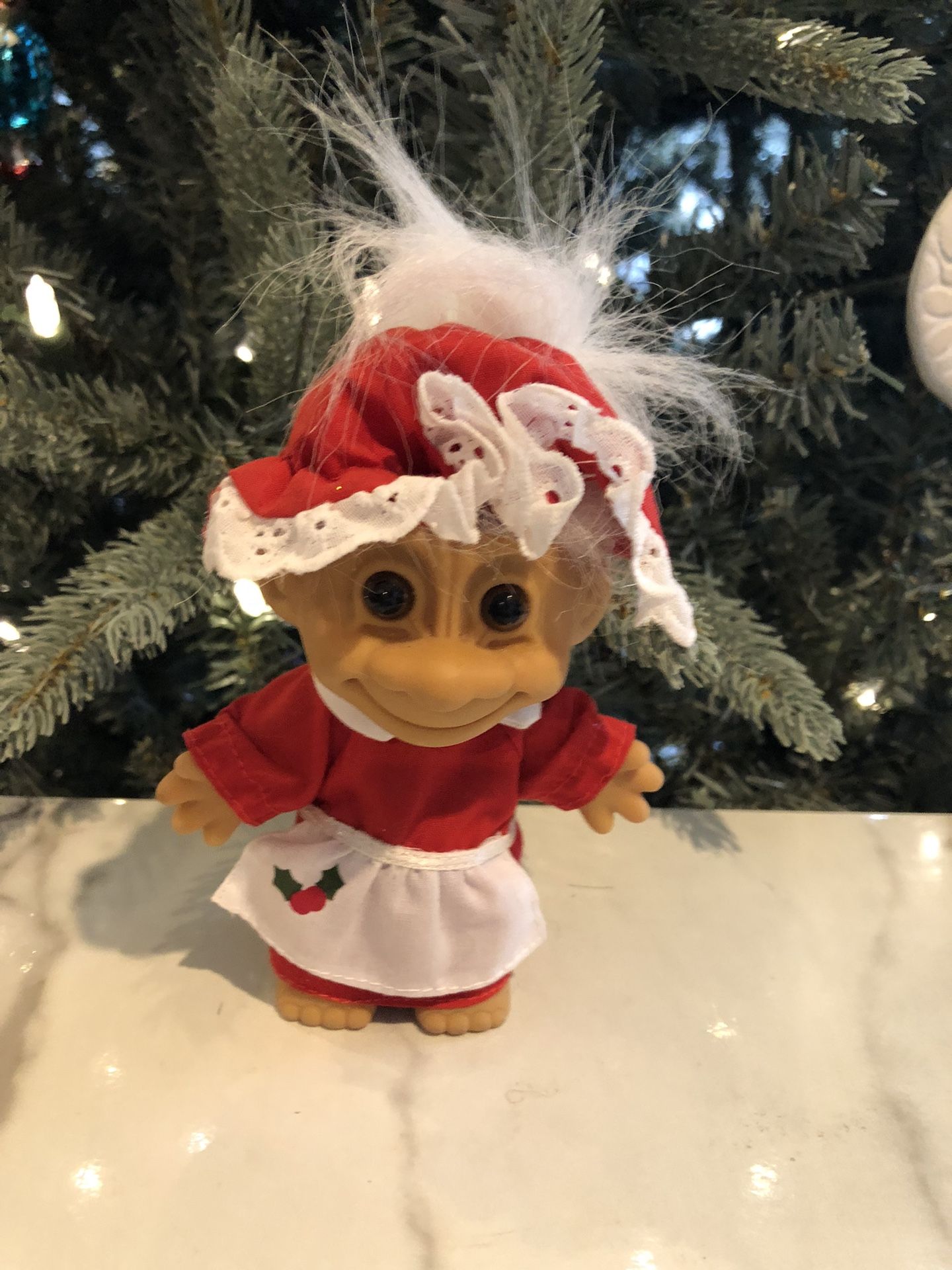 Russ Bertie Mrs Clause With White Hair Troll