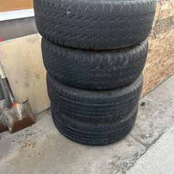 Car Tires With Rims For A Toyota