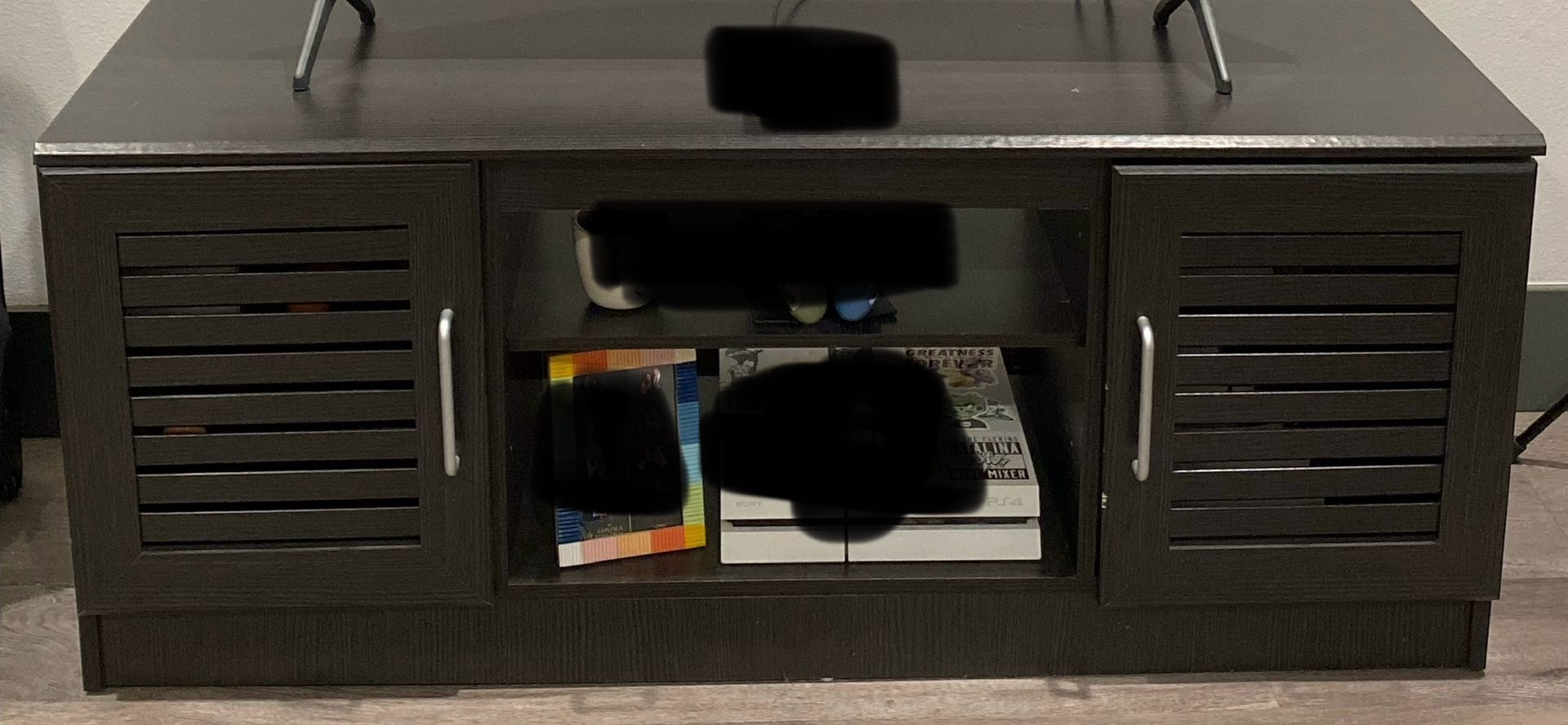 Brown/Black TV Console 