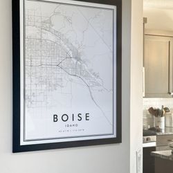 Boise Map Art (17”x22”)